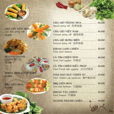 thực đơn của 9pm hà nội|Nhà hàng Long Đình .